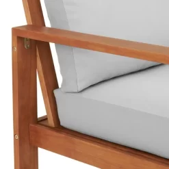 Grafton 4pc Eucalyptus Wood Outdoor Set With Bench, Chairs & Table - Alaterre Furniture -Outdoor Furniture Store GUEST 5d4072e3 953e 4b3a 82ac c624c499702f