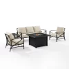 Kaplan 5pc Outdoor Sofa Set With Fire Table - Oatmeal - Crosley -Outdoor Furniture Store GUEST 5d74a7ae 74cf 45ca 8a52 af903fcab840