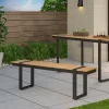 Cibola Outdoor Aluminum Dining Bench - Natural/Gray - Christopher Knight Home 1 Cibola Outdoor Aluminum Dining Bench - Natural/Gray - Christopher Knight Home -Outdoor Furniture Store GUEST 5e548fa2 2f89 48ea 971e 97d81292a465