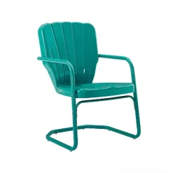 Ridgeland 2pk Outdoor Chairs - Turquoise Gloss - Crosley -Outdoor Furniture Store GUEST 5e6f0b2f ed2a 4c7c a0de 770c4df098ba