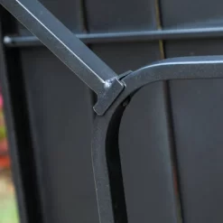 7pc Patio Dining Set With 360 Swivel Chairs With Cushions And 59"x35" Steel Table - Captiva Designs -Outdoor Furniture Store GUEST 603a534f 6c4f 4aec bddd 22562b83e461