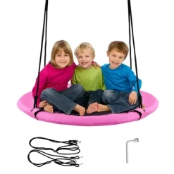 Costway 40" Flying Saucer Tree Swing Indoor Outdoor Play Set Kids Christmas Gift BlueGreen Pink -Outdoor Furniture Store GUEST 61fa27a8 8e11 4e29 ae5a e37ecd35853f