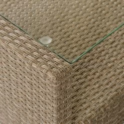 4pc Wicker Patio Conversation Set With Cushions - Beige/Brown - GODEER -Outdoor Furniture Store GUEST 62db6fe6 8a78 4394 8fc1 6f21e19d0c0c