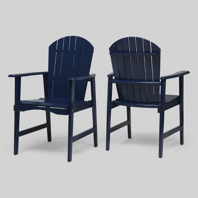 2pk Malibu Acacia Wood Patio Adirondack Dining Chairs - Christopher Knight Home 8 2pk Malibu Acacia Wood Patio Adirondack Dining Chairs - Christopher Knight Home - Image 6