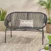 Condessa Patio Hammock Weave Loveseat Bench - Black - Christopher Knight Home -Outdoor Furniture Store GUEST 63757877 3275 42aa a798 da5e5de0d181