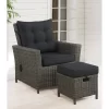 2pc Asti Wicker Outdoor Recliner & 15" Ottoman Patio Seating Set - Gray - Alaterre Furniture -Outdoor Furniture Store GUEST 640c572b 6a99 445f 92ca e73547ff1968