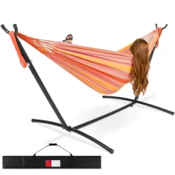 Best Choice Products 2-Person Brazilian-Style Cotton Double Hammock With Stand Set W/ Carrying Bag -Outdoor Furniture Store GUEST 6435b0b9 9e69 455b 9e6d ec7233438d72