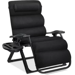 Best Choice Products Oversized Zero Gravity Chair, Folding Recliner W/ Removable Cushion, Side Tray -Outdoor Furniture Store GUEST 64a160a1 ecca 4940 ae86 aa1898126372