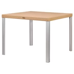 Oslo Rattan Square Dining Table With Aluminum Legs - Lagoon -Outdoor Furniture Store GUEST 64acb85b 02cc 4e10 b046 f71294a37023