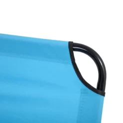 Outsunny Foldable Outdoor Chaise Lounge Chair, 5-Level Reclining Camping Tanning Chair With Strong Oxford Fabric For Beach, Patio, Pool, Sky Blue -Outdoor Furniture Store GUEST 6572e1c1 6f4b 4098 8c77 99ce99959b8f