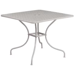 Flash Furniture Oia Commercial Grade 35.5" Square Indoor-Outdoor Steel Patio Table With Umbrella Hole -Outdoor Furniture Store GUEST 6577f716 fbfa 4a4f 994b 8f4f4013be9a