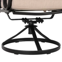 7pc Outdoor Dining Set With Svivel Chairs With Cushions & Large Metal Rectangle Table With Umbrella Hole - Captiva Designs -Outdoor Furniture Store GUEST 65904f90 fe31 4634 bcdd e3f7f802f5e0