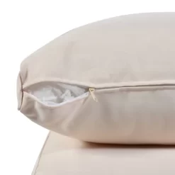 4pc Outdoor Wicker Conversation Set With Cushions - Beige - GODEER -Outdoor Furniture Store GUEST 65e4e036 06c5 4450 b280 2046a0e0361a