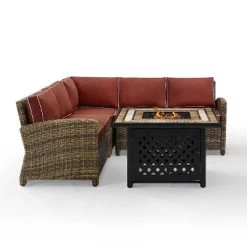Bradenton 4pc Outdoor Wicker Sectional Set With Fire Table - Crosley 25 Bradenton 4pc Outdoor Wicker Sectional Set With Fire Table - Crosley -Outdoor Furniture Store GUEST 66eb271d d640 4301 8151 c00f35cb010f