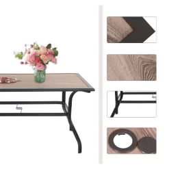 7pc Patio Set With Steel Table & Aluminum Frame Sling Chairs - Captiva Designs 10 7pc Patio Set With Steel Table & Aluminum Frame Sling Chairs - Captiva Designs -Outdoor Furniture Store GUEST 6765743e e51c 468d 8ad0 5909e191cd04