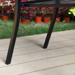 2pk Outdoor Steel Dining Arm Chairs - Captiva Designs -Outdoor Furniture Store GUEST 676a9842 92a2 4dcb 856a 250b2f4cf94f