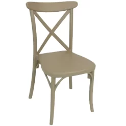 Sunnydaze Decor Sunnydaze All-Weather Commercial-Grade Bellemead Indoor/Outdoor Patio Furniture Dining Set With Square Table With Folding Top, Tan, 5pc -Outdoor Furniture Store GUEST 677ce650 52d7 4d0e 9525 9a4297a51d80