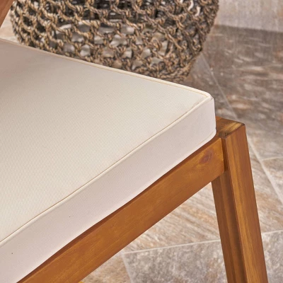 Champlain Acacia Wood Patio Rocking Chair - Christopher Knight Home 6 Champlain Acacia Wood Patio Rocking Chair - Christopher Knight Home - Image 4