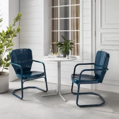 Ridgeland 3pc Outdoor Bistro Set With Table & 2 Chairs - Navy Gloss - Crosley 16 Ridgeland 3pc Outdoor Bistro Set With Table & 2 Chairs - Navy Gloss - Crosley -Outdoor Furniture Store GUEST 67972cc1 c4d5 4258 9a92 f3b85bf872e6