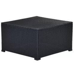 6pc Wicker Patio Conversation Set With Cushions - Black/Gray - GODEER -Outdoor Furniture Store GUEST 67c4d86c 00fa 4562 b86a 6c4d5614aee7