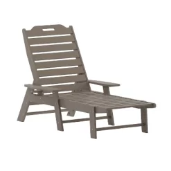 Flash Furniture Monterey Set Of 2 Adjustable Adirondack Loungers With Cup Holders- All-Weather Indoor/Outdoor HDPE Lounge Chairs -Outdoor Furniture Store GUEST 67ed9bd8 118b 4c3d a1cb b5eeb2da0ea8