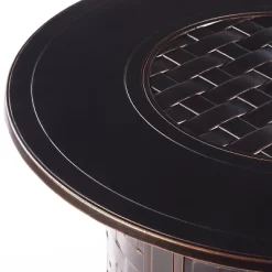 5pc Outdoor Fire Table Set With 44" Round Fire Table, 4 Deep Seating Swivel Rocking Chairs & Table Fabric Covers - Oakland Living -Outdoor Furniture Store GUEST 6aa8bea6 da7f 46cb b4bc e8577518ee76 1