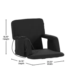 Flash Furniture Malta Portable Heated Reclining Stadium Chair With Armrests, Padded Back & Heated Seat With Dual Storage Pockets And Backpack Straps -Outdoor Furniture Store GUEST 6c17f9a4 5d23 41fb 8ddf 5b74887ea73a