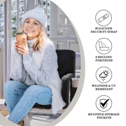 Flash Furniture Malta Portable Heated Reclining Stadium Chair With Armrests, Padded Back & Heated Seat With Dual Storage Pockets And Backpack Straps -Outdoor Furniture Store GUEST 6c41b7a3 8243 4c53 a649 9536fbd83c34 1