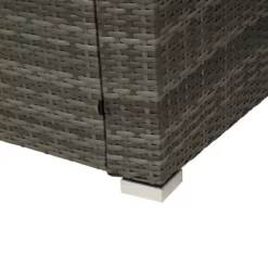 4pc Wicker Patio Conversation Set With Cushions - Gray/Beige - GODEER -Outdoor Furniture Store GUEST 6c8cccfb 4f08 4354 ac73 422c842c8b37