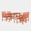 Malibu 5pc Wood Outdoor Patio Dining Set - Tan - Vifah -Outdoor Furniture Store GUEST 6ceb3528 4b5c 4a8d 93c0 4a412572d309