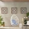 Los Alamitos Indoor/Outdoor Wicker Hanging Chair With 8' Chain - White/Blue - Christopher Knight Home 1 Los Alamitos Indoor/Outdoor Wicker Hanging Chair With 8' Chain - White/Blue - Christopher Knight Home -Outdoor Furniture Store GUEST 6d194e27 71aa 479e 9402 4aedc7e288f6