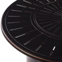 Oakland Living 5pc Deep Seating Aluminum Outdoor Patio Fire Pit Dining Set With 44" Round Fire Table & Swivel Rocking Chairs Copper -Outdoor Furniture Store GUEST 6d6c700a 7ea2 4658 9d62 928b859a2601