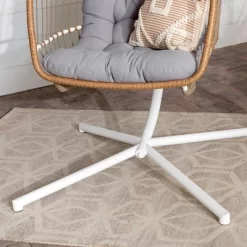 Toluca Hanging Outdoor Boho Egg Chair With Cushion - Saracina Home -Outdoor Furniture Store GUEST 704dbef4 53ac 4a3c b711 8fd3988a7e2e