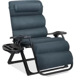 Best Choice Products Oversized Zero Gravity Chair, Folding Recliner W/ Removable Cushion, Side Tray -Outdoor Furniture Store GUEST 705dddf1 80f5 4b01 b482 897c6fd04b12