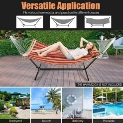 Costway 2-Person Hammock Stand Heavy-Duty Frame Storage Bag Included 450 LBS Capacity -Outdoor Furniture Store GUEST 70e4b4bf daf8 45c5 96d2 082ff77ce46e