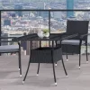 Parksville Square Patio Dining Table - Black - CorLiving -Outdoor Furniture Store GUEST 7324d0ab 17a5 4967 9c6e e98867a983e2