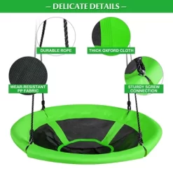 Costway 40'' Nest Tree Swing Outdoor Round Swing For Backyard BlueGreen -Outdoor Furniture Store GUEST 73f67758 098c 4215 a9e3 672459ed3dcf