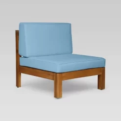 Brava 5pc Acacia Sectional Sofa Set - Teak/Blue - Christopher Knight Home -Outdoor Furniture Store GUEST 7437aa03 f7e0 4034 bf2f 053bbf6e6cf1