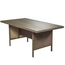 4pc Outdoor Wicker Conversation Set With Cushions - Beige - GODEER -Outdoor Furniture Store GUEST 747e9b75 fe1e 4f9d aa5d 05c99fb281c9