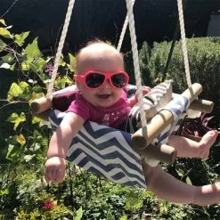 Costway Baby Canvas Hanging Swing Cotton Hammock Toy For Toddler BluePink -Outdoor Furniture Store GUEST 74a9c94d 83f7 4c2e 9f27 9e45160fccfc