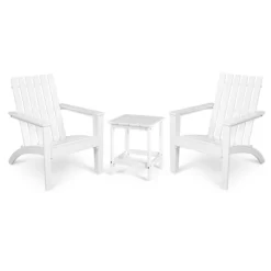 Tangkula 3PCS Patio Adirondack Chair Side Table Set Solid Wood Garden Deck Bistro Set Classic Furniture -Outdoor Furniture Store GUEST 752c143c f1e9 4269 81c3 3c4818e6f0dc