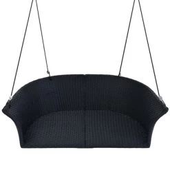 51.9" 2-Person Hanging Rattan Woven Swing Seat - ModernLuxe -Outdoor Furniture Store GUEST 752cf36f 9188 4659 ae14 e389954311f9