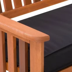 Miramar Hardwood Outdoor Bench - Cinnamon Brown/Black - CorLiving -Outdoor Furniture Store GUEST 7548e834 10fa 4327 ab33 e61ae83dcff4