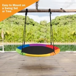 Costway 40" Flying Saucer Tree Swing Indoor Outdoor Play Set Kids Christmas Gift BlueGreen Pink -Outdoor Furniture Store GUEST 75e05ece 2447 4975 9d02 5aca08558ced