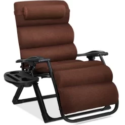 Best Choice Products Oversized Zero Gravity Chair, Folding Recliner W/ Removable Cushion, Side Tray -Outdoor Furniture Store GUEST 76239886 ee04 42c5 abcb c16d555a5fc7
