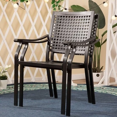 7pc Outdoor Dining Set With Expandable Metal Table - Captiva Designs 13 7pc Outdoor Dining Set With Expandable Metal Table - Captiva Designs - Image 11