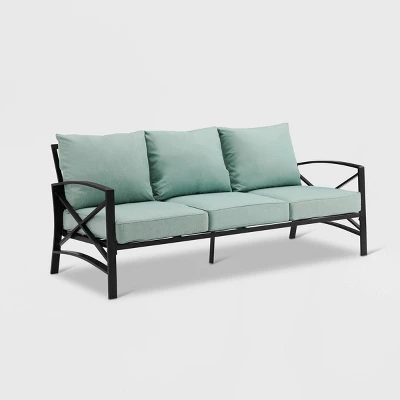 Kaplan Outdoor Metal Sofa Oil Rubbed Bronze With Cushions - Crosley 13 Kaplan Outdoor Metal Sofa Oil Rubbed Bronze With Cushions - Crosley - Image 11