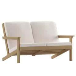 Merrick Lane All-Weather Poly Resin Wood Adirondack Style Deep Seat Patio Loveseat With Cushions -Outdoor Furniture Store GUEST 7923c94a 7357 4a80 97c6 683787585afd 2