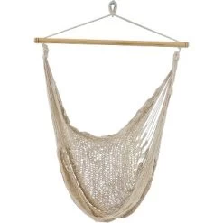 Sunnydaze Decor Sunnydaze Lightweight Cotton/Nylon Rope Outdoor Mayan Hammock Chair -Outdoor Furniture Store GUEST 79336b26 57aa 40c2 878c 8ce645e2be37