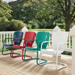 Ridgeland 2pk Outdoor Chairs - Turquoise Gloss - Crosley -Outdoor Furniture Store GUEST 7a6f7c79 e12f 43bf bb44 ac93aa5d911f